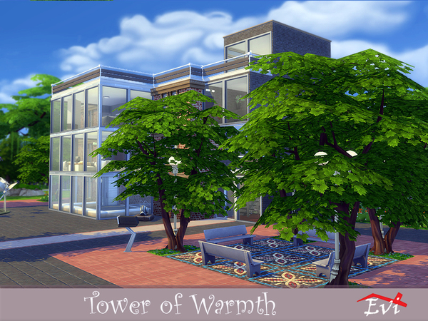 Sims 4 Tower of Warmth house by evi at TSR