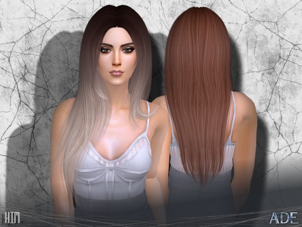 Sims 4 Kim hair by Ade Darma at TSR