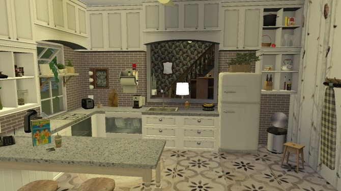 Sims 4 Delta Classic Country styled Family Kitchen at Pandasht Productions