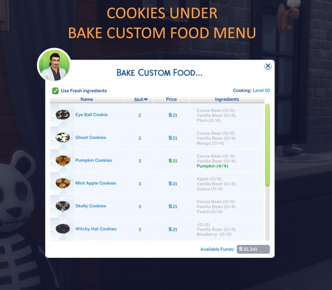 Sims 4 Spooky Cookies by icemunmun at Mod The Sims