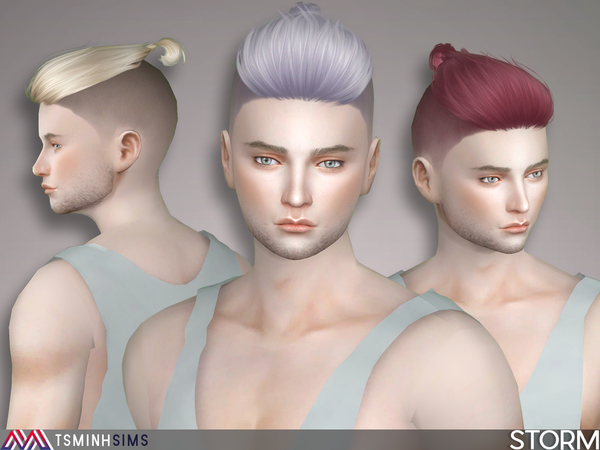 Sims 4 Storm Hair 45 by TsminhSims at TSR