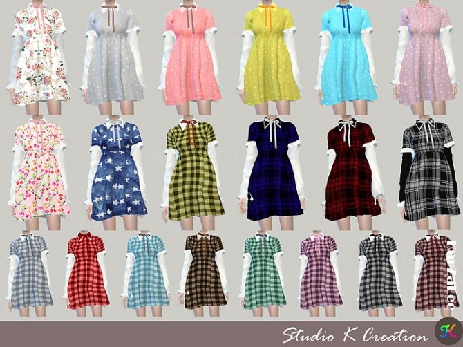 Sims 4 Type F dress at Studio K Creation