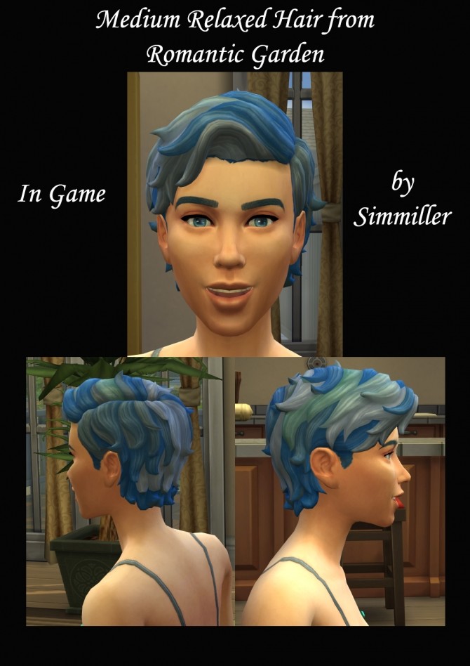 Sims 4 Medium Relaxed Hair recolors by Simmiller at Mod The Sims