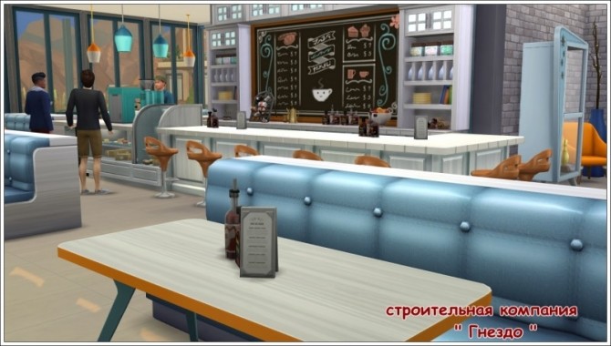 Sims 4 Bous bowling cafe at Sims by Mulena