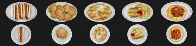 Sims 4 Food texture overhaul at Asteria Sims