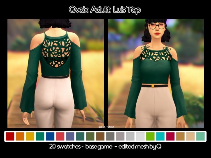 Sims 4 Luis Top at qvoix – escaping reality