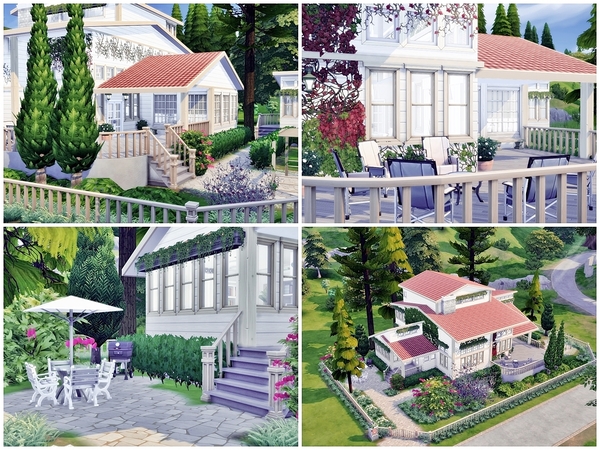 Sims 4 Ariel Cottage by Moniamay72 at TSR