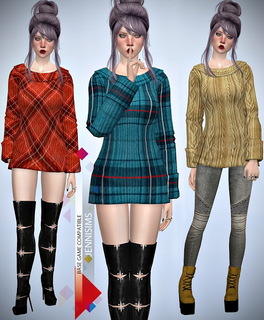 Sweaters BG at Jenni Sims » Sims 4 Updates