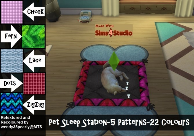 Sims 4 Pet Sleep Station by wendy35pearly at Mod The Sims
