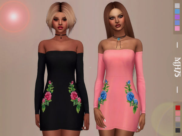 Sims 4 Caledonia Dress by Margeh 75 at TSR