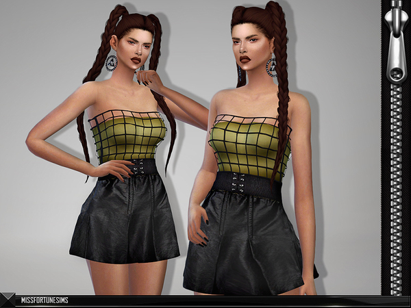 Sims 4 MFS Connie Dress by MissFortune at TSR