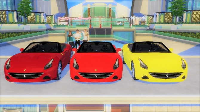 Sims 4 Ferrari California T at LorySims