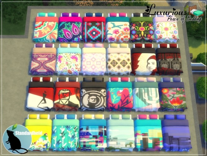 Sims 4 Luxurious Peace of Bedding by Standardheld at SimsWorkshop