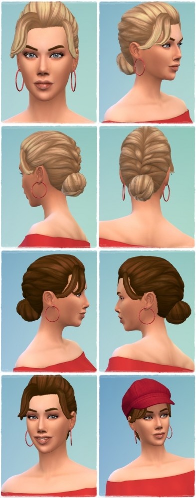 Sims 4 Anna’s FrenchBraid Hair at Birksches Sims Blog