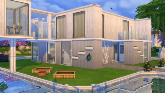 Sims 4 Simple Living House by Nuttchi at Mod The Sims