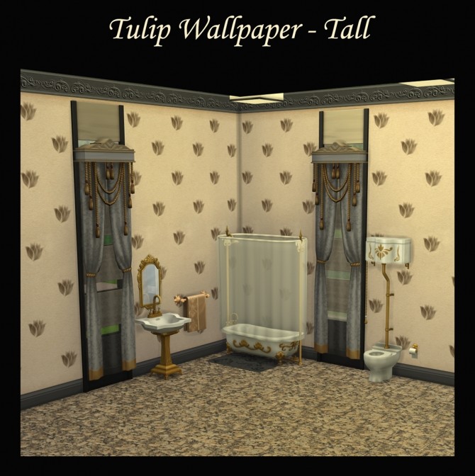 Sims 4 Tulip Wallpaper by Simmiller at Mod The Sims