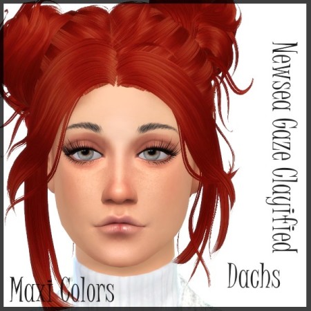Newsea gaze hair (clayed and Alpha) at Dachs Sims