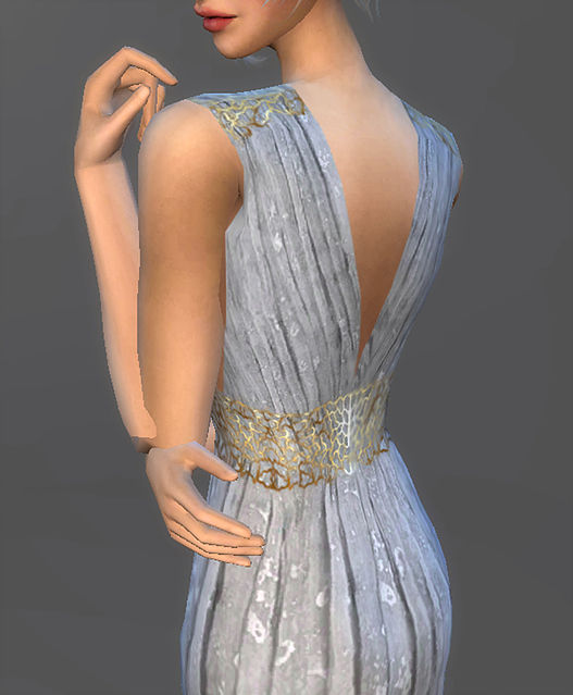 Sims 4 Simplified Qarth Gown Daenerys Targaryen at Magnolian Farewell