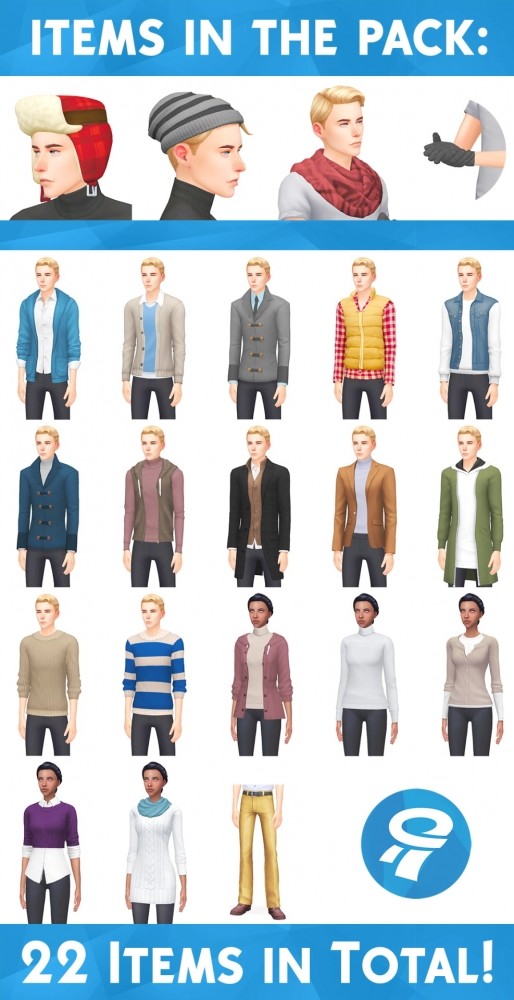 Sims 4 WINTER WEAR STUFF PACK at Wyatts Sims