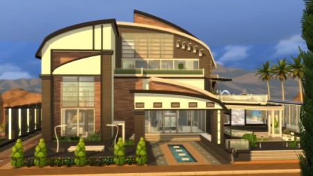 Butterfly Mansion noCC Modern by norenegonc at Mod The Sims
