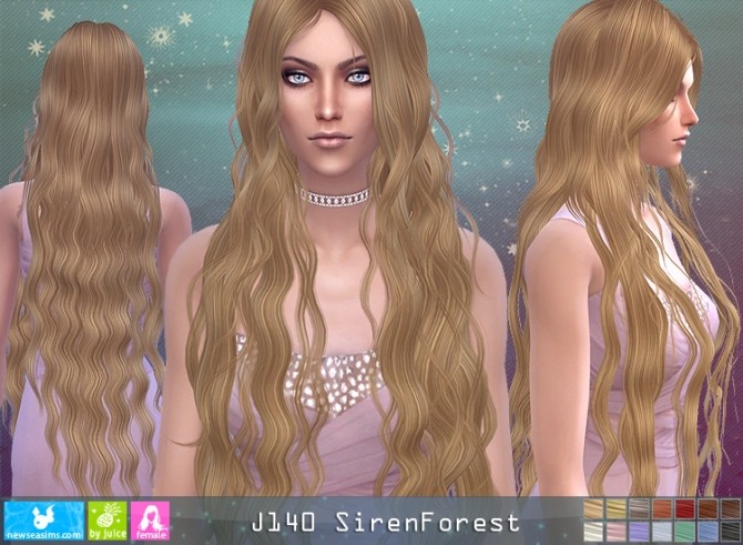 Sims 4 J140 SirenForest hair (Pay) at Newsea Sims 4