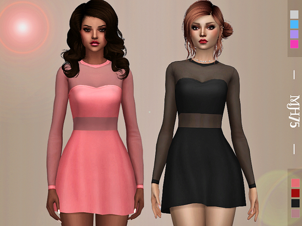 Sims 4 Esmerelda Dress by Margeh 75 at TSR