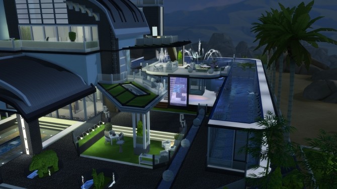 Sims 4 Butterfly Mansion noCC Modern by norenegonc at Mod The Sims