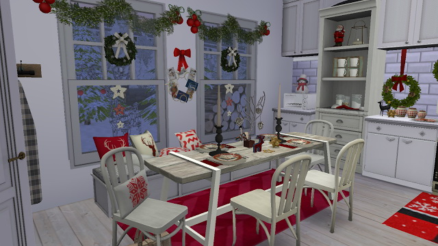 Sims 4 Joy Christmas Kitchen by Rissy Rawr at Pandasht Productions