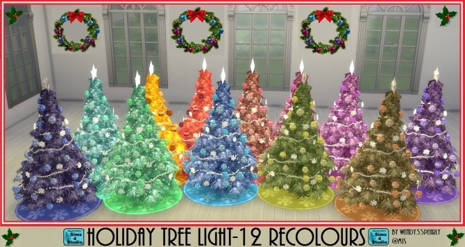 Sims 4 Holiday Tree 12 Recolours by wendy35pearly at Mod The Sims