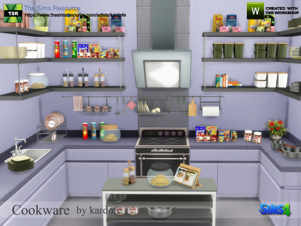 Sims 4 Cookware by kardofe at TSR