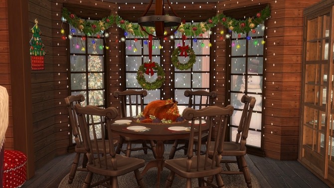 Sims 4 Christmas Eve cottage at Frau Engel