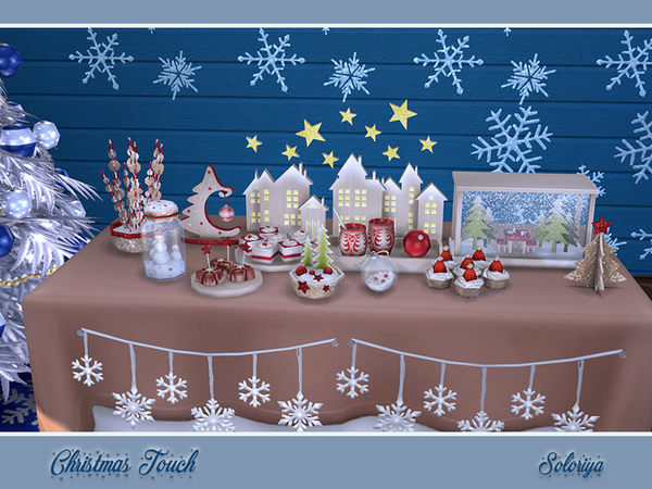Sims 4 Christmas Touch decorative set by soloriya at TSR