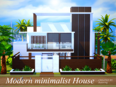 Modern minimalist house by Runaring at TSR