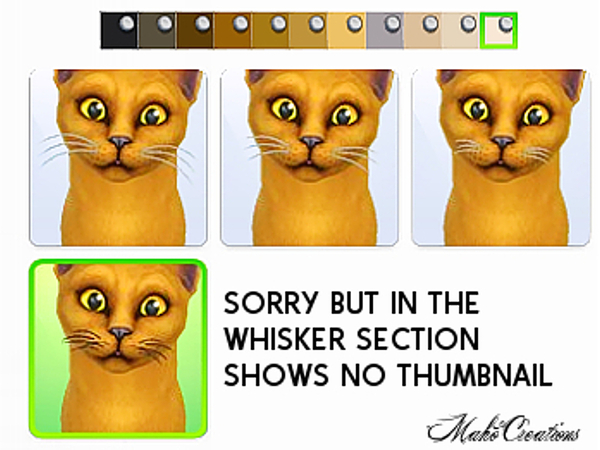 Sims 4 Cat Whiskers by MahoCreations at TSR