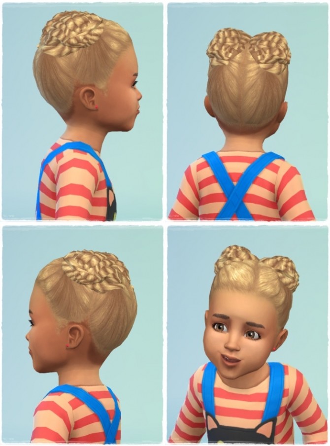 Sims 4 Twist Buns hair T at Birksches Sims Blog
