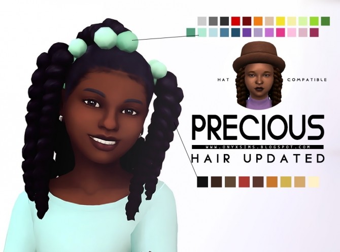 Sims 4 Precious Hair at Onyx Sims