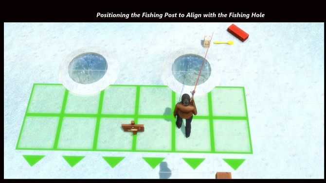 Sims 4 Lets Go Ice Fishing kit by Snowhaze at Mod The Sims