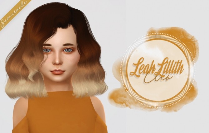 Sims 4 LeahLillith Clio Hair Kids Version at Simiracle