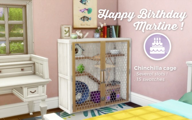 Sims 4 Happy Birthday Martine set at The Plumbob Tea Society