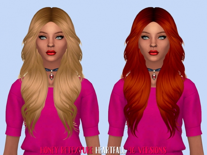Honey hair retextures at Heartfall » Sims 4 Updates