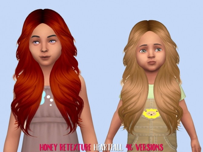 Sims 4 Honey hair retextures at Heartfall