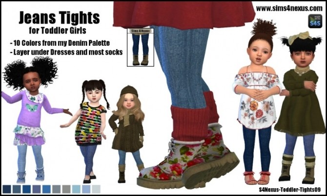 Sims 4 Jeans Tights by SamanthaGump at Sims 4 Nexus