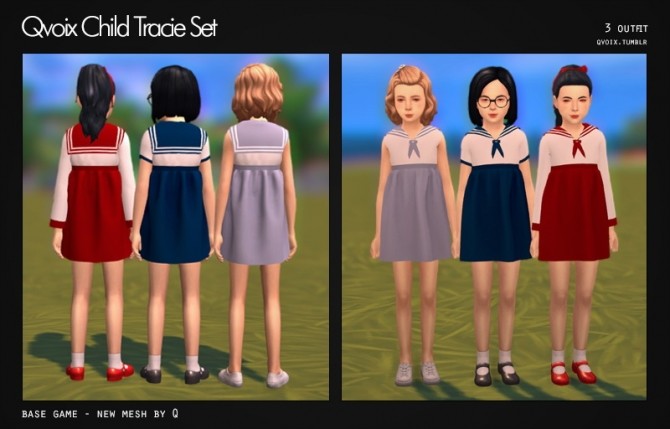 Sims 4 Tracie Set kids at qvoix – escaping reality