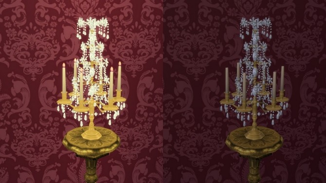 Sims 4 Baroque Girandole with Candles by TheJim07 at Mod The Sims