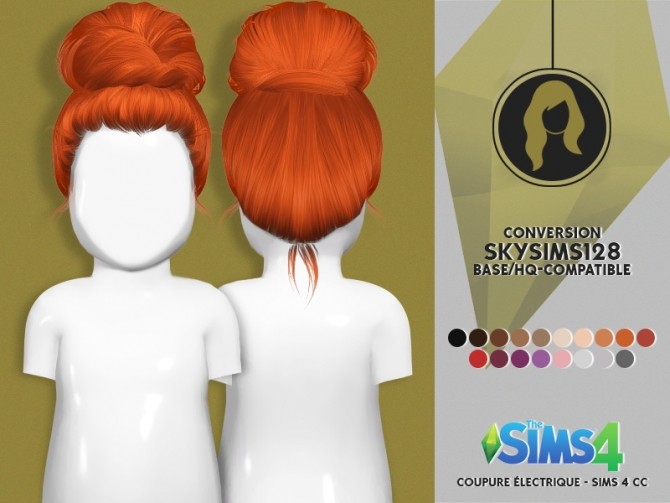 Sims 4 HALLOWSIMS SKYSIMS128 HAIR TODDLER by REDHEADSIMS