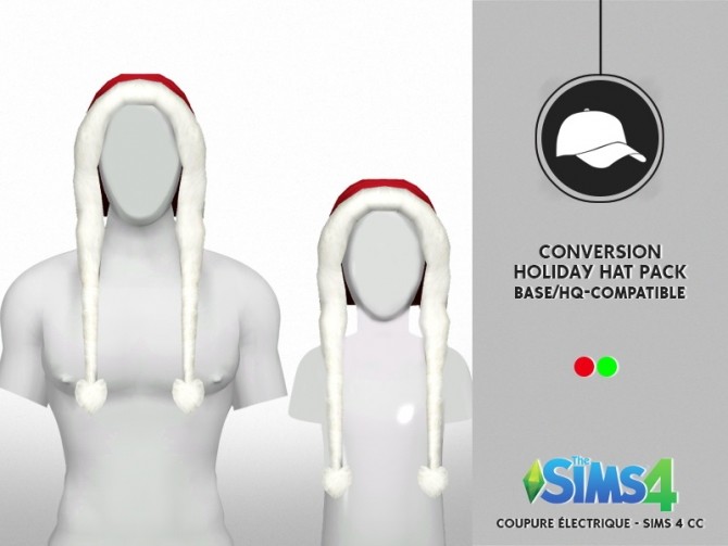 Sims 4 HOLIDAY HAT PACK 2 by Thiago Mitchell at REDHEADSIMS