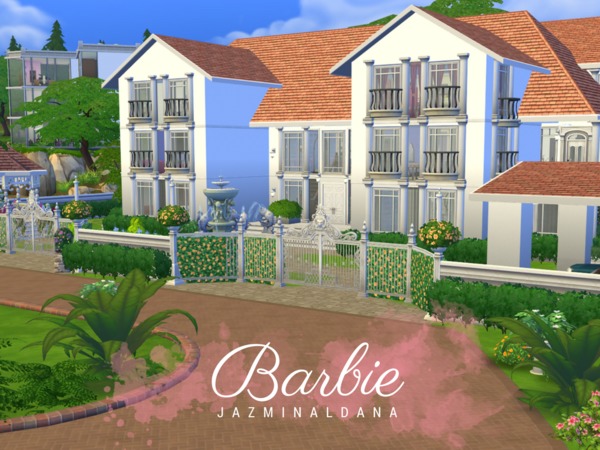 Sims 4 Dreamhouse inspired mansion by jazminaldana at TSR