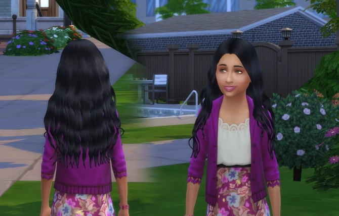 Sims 4 Miriam Hair for Girls at My Stuff