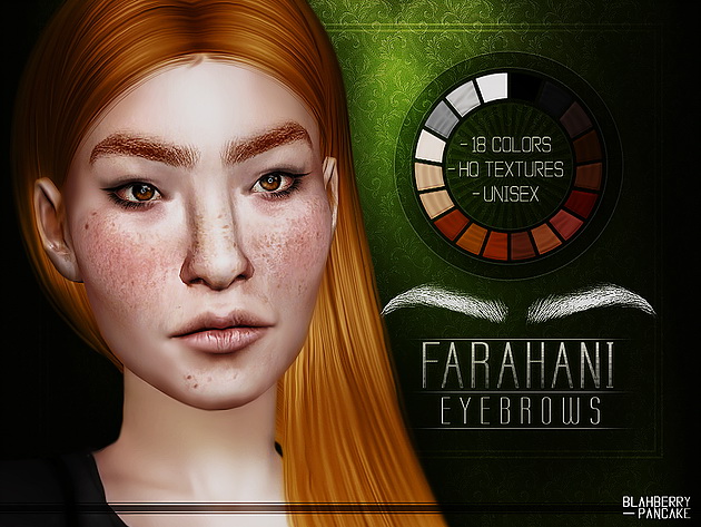 Sims 4 Farahani Eyebrows at Blahberry Pancake