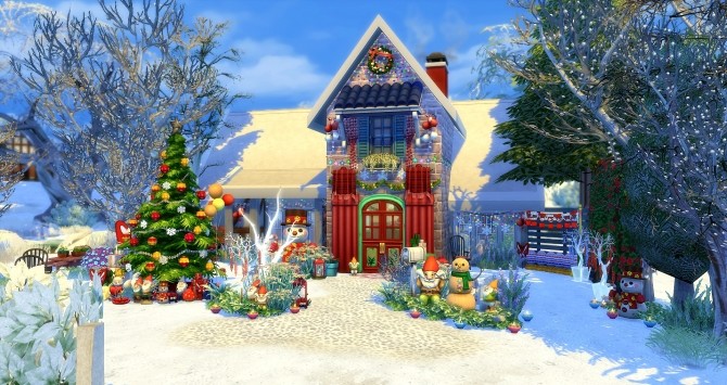 Sims 4 Neige house by Angerouge at Studio Sims Creation